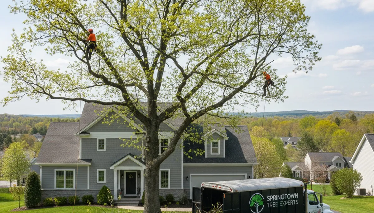 Professional tree removal service in Easton PA by certified arborists at Easton Tree Service